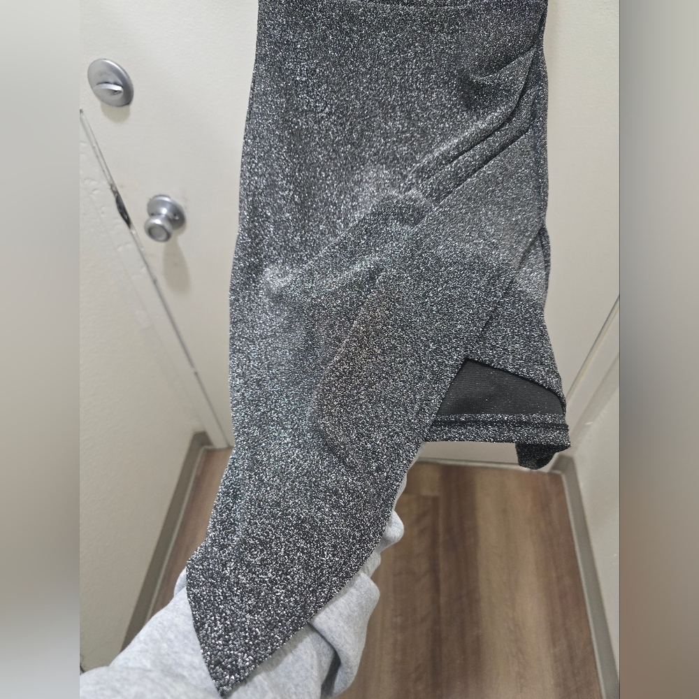 Asymmetrical Black Dress - Picture 3 of 14